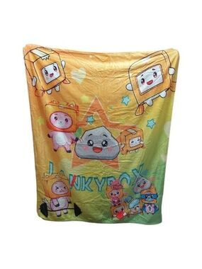 Lankybox 50" x 40" Soft Plush Blanket 100% Polyester Throw Blanket for Bed Couch